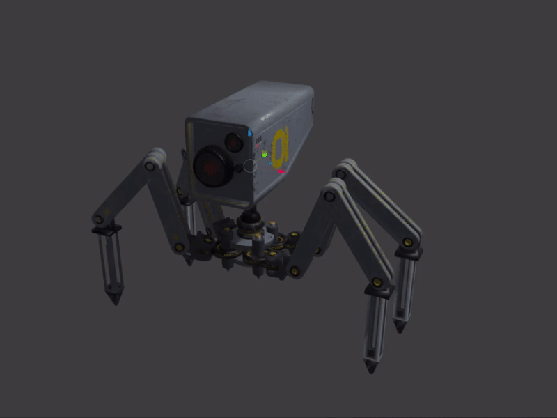 Robo blender blender3d camp motion robot spider