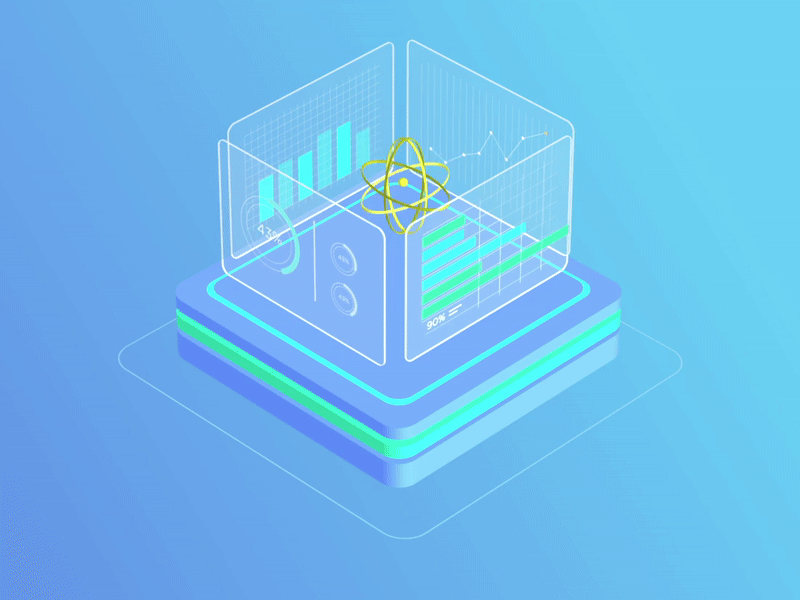 Isometric stats 2 3d after effects data isometric motion stats