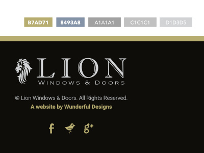 Lion Windows - Update 4 dark dark design design gold graphics grey logo project website website design