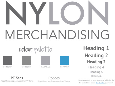 Nylon Moodboard blue branding concepts greyscale initial ideas logo minimalistic mockups mood board mood board