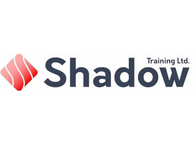Shadow Training Ltd Logo branding curvy dark logo one on one training red trainer typography