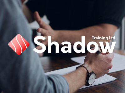 Shadow Training Ltd branding bright logo red web design website white