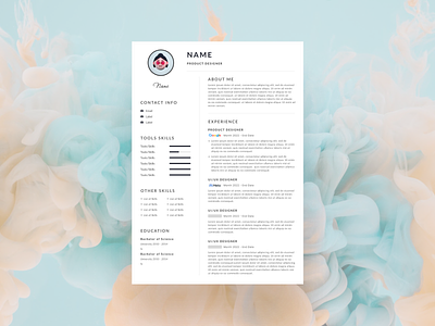 Clean Resume / Free Template clean content designer cv product designer resume ui ux