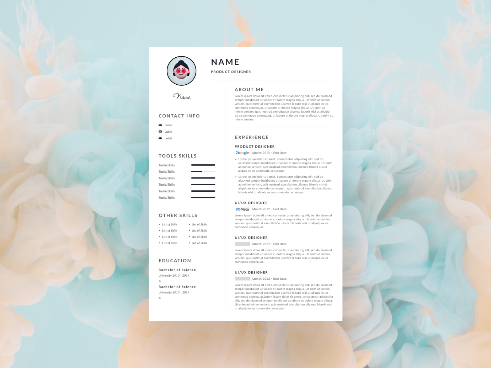 Build Resume Free Template