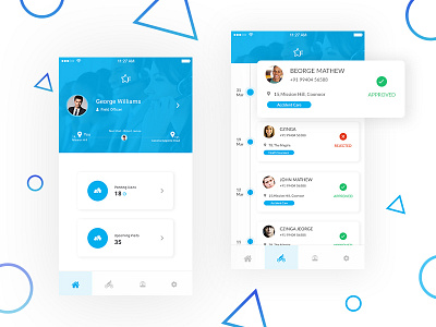 Insurance app app inspiration clean colors inspiration insurance top 10 user interface