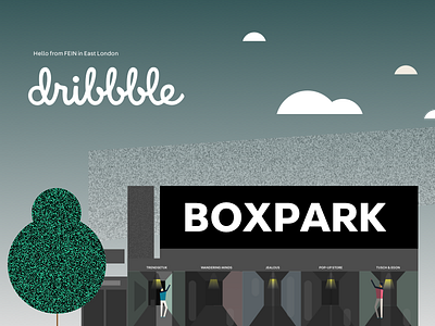 Hello, Dribbble! boxpark debut digital agency dribbble invite shoreditch