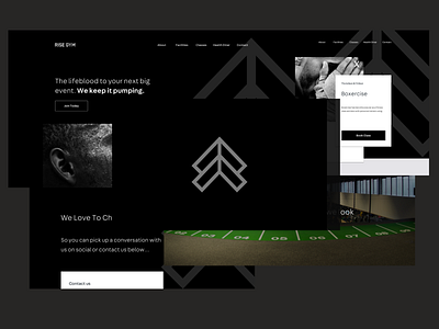 Rise Gym agency art design digitalagency graphic graphicdesign ui ux web