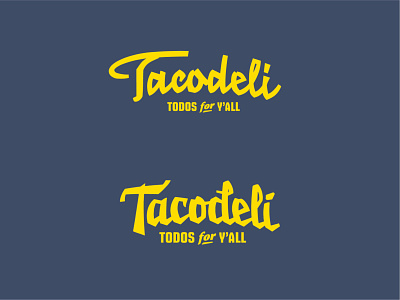 Tacodeli Type Exploration branding custom type script typeface typography wordmark