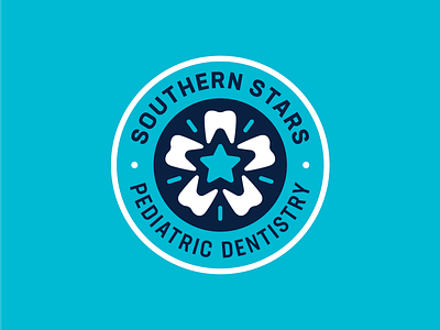 Southern Stars Pediatric Dentistry Logo dentist logo pediatric dentist teeth