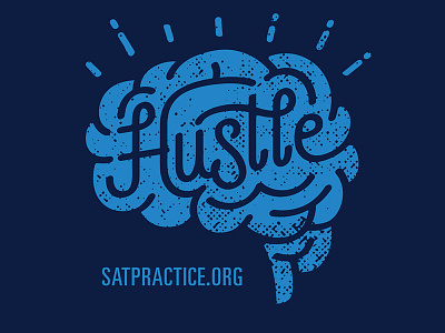 Hustle blue brain college board hustle study think