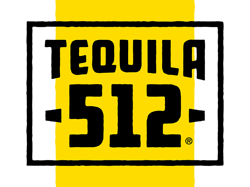 Tequila 512 Primary Wordmark 512 austin local spirits tequila wordmark