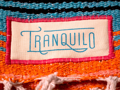 Tranquilo blanket mexico wordmark