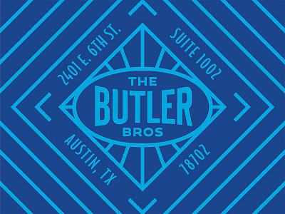 The Butler Bros. Shipping Sticker address shipping sticker