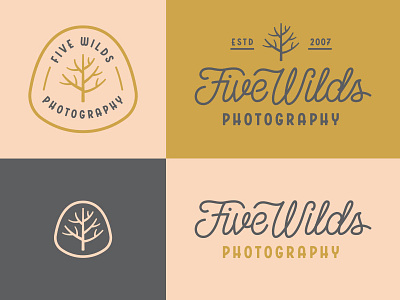 Five Wilds Photography logo photography typography