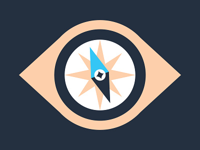 Eye-con direction icon tech branding vision visionary