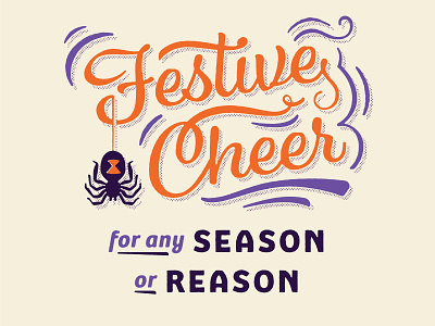 Festive Cheer campaign design typography