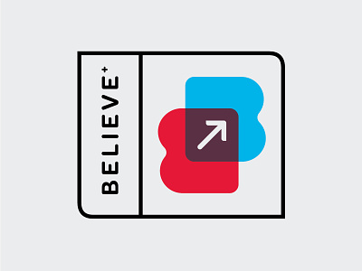 Believe branding logo non-profit