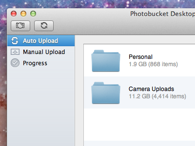 Photobucket Desktop Screenshot app desktop ios mac uploader