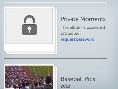 Password Protected Album Icon PSD