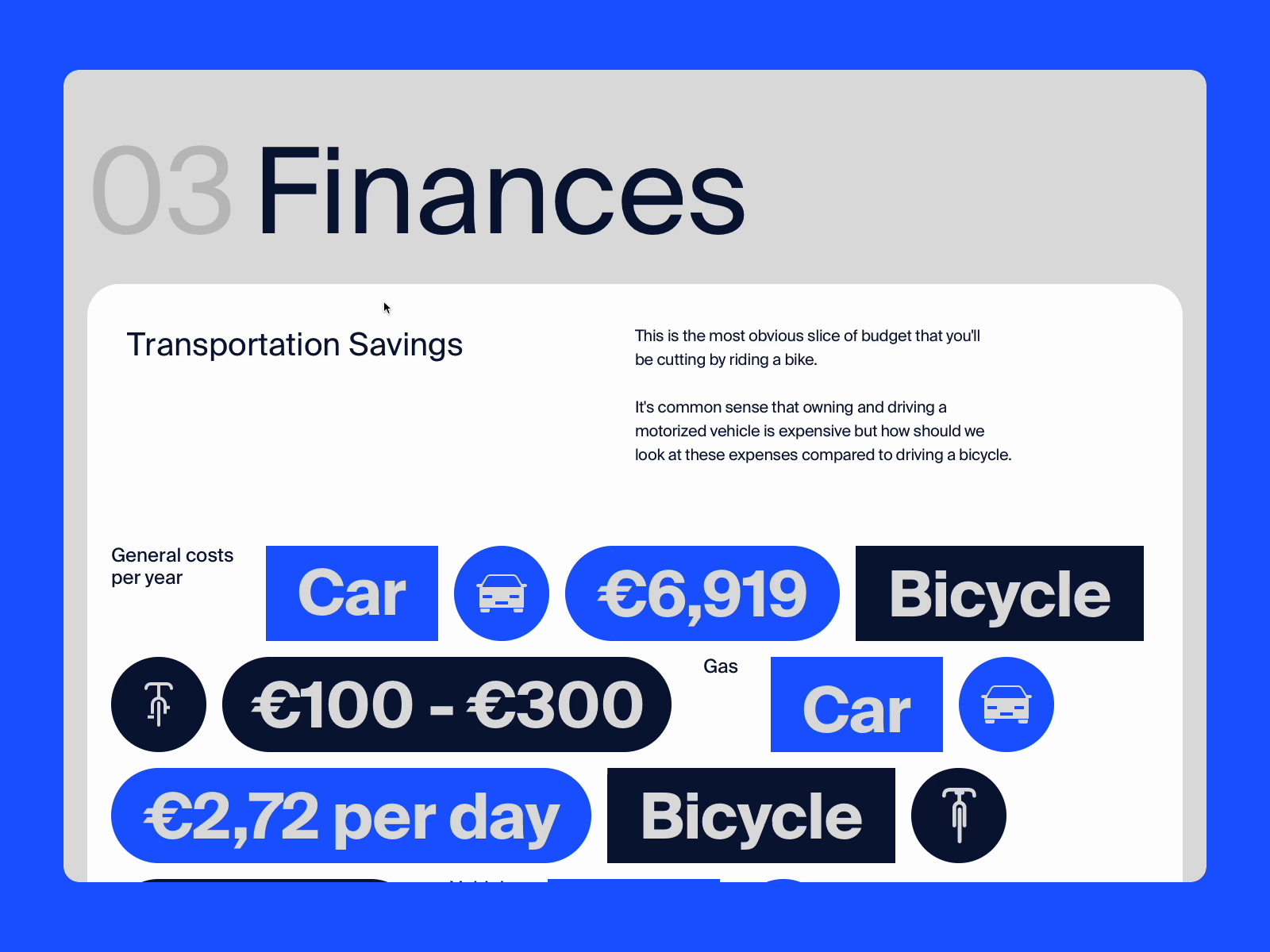 Why Should You Ride a Bike Finances by João Torres for PLANA on Dribbble