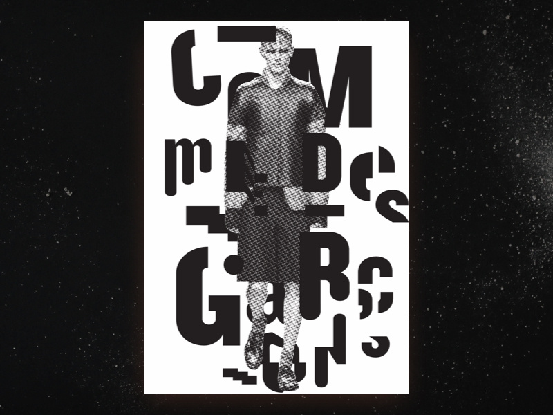 comme des garcons graphic design