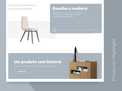 Abrito Furniture - Products Highlight design furniture homepage interface typography ui ux web