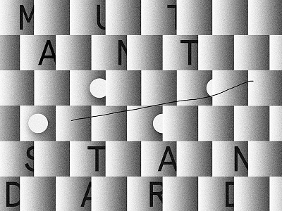Mutant Standard by Oneohtrix Point Never ambient black design eletronic grain graphic music oneohtrix point never typography white