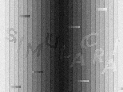 Simulacra by Ben Frost & Daníel Bjarnason ambient ben frost black contemporary daníel bjarnason design drone grain graphic music typography white