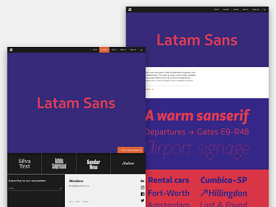 Blackletra Website - Custom Fonts animation blog custom foundry responsive store typography web