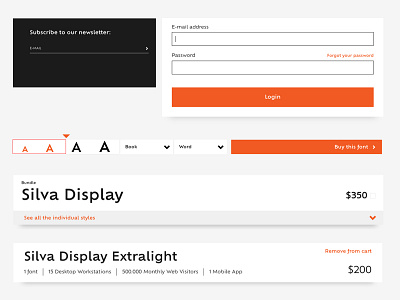 Blackletra Website - Componentes component foundry interaction mobile responsive tester typography web