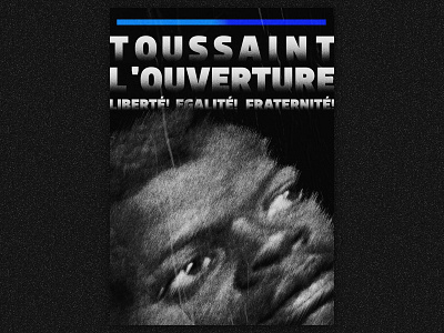 Toussaint L'Ouverture - from the album To be Kind by Swans black white gradient illustration music poster swans to be kind typography