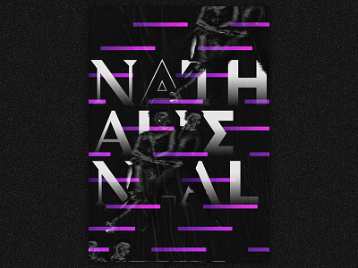 Nathalie Neal - from the album To be Kind by Swans black white gradient illustration music poster swans to be kind typography