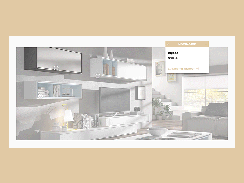 Abrito Furniture - Collection Overview animation design focus furniture interface products slideshow ui ux web