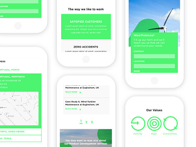 Endiprev Website - Mobile I branding color energy green identity interaction landing logo logotype renewable web