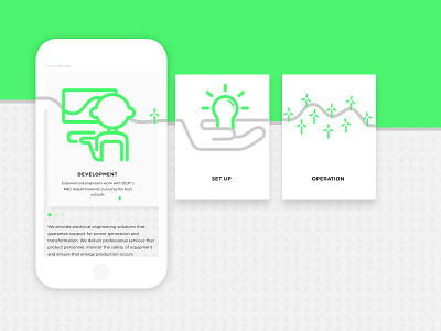 Endiprev Website - Mobile Iconography branding color energy green identity interaction landing logo logotype renewable web