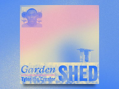 Garden Shed by Tyler the Creator color cover gradient hip hop illustration music rap single tick tyler the creator typography