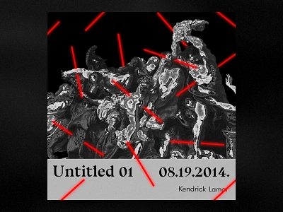 Untitled 01 - 08.19.2014 by Kendrick Lamar color cover hip hop illustration kendrick lamar music rap typography untitled