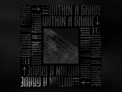 Grave within a Grave by Lil Ugly Mane blackletter color cover design grave hip hop illustration lil ugly mane music rap typography