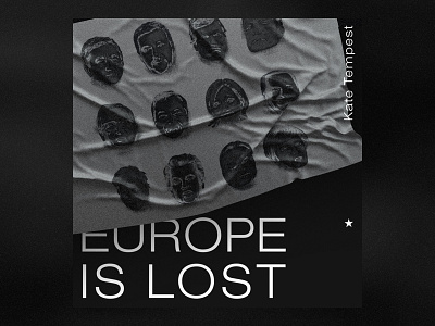 Europe Is Lost by Kate Tempest black cover design hip hop illustration kate tempest music rap typography