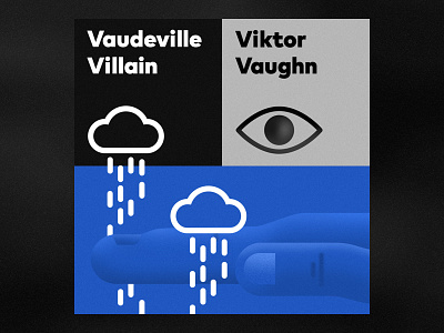 Vaudeville Villain by Viktor Vaughn black cover design hip hop illustration mf doom music rap typography villain