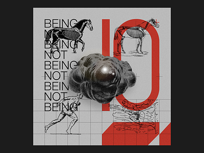 BEING NOT BEING artwork cover design graphic layout photography typography