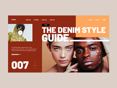 CRVM clean concept creative design ecommerce fashion minimal ui ux web design