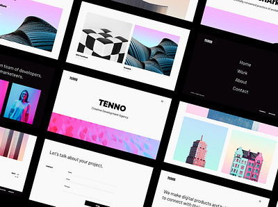 TENNO Creative Template clean creative interface minimal modern portfolio psd template sketch template template theme ui ux web web design website