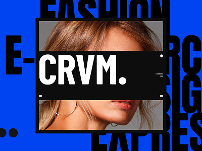 CRVM. branding concept fashion flat illustration typography web web design