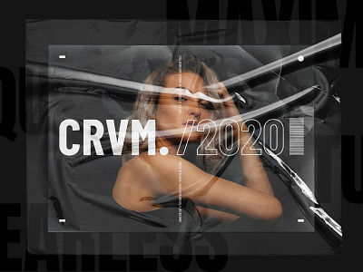 CRVM. branding clean design digital fashion identity illustraion minimal poster typography vector