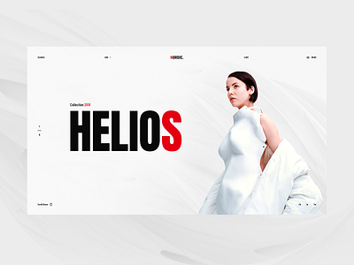 Nordic clean fashion flat interface minimal modern nordic store ui ux web design