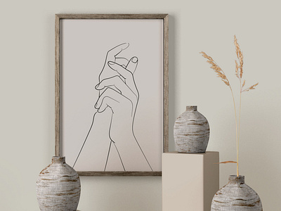 Holding Hands Line Art. arms art between us connection contour couple digital drawing fingers gesture hand hands holding line minimal minimalis one line print sketch touch