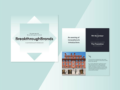 BreakthroughBrands Event Invite brand branding branding and identity branding concept branding design colour design graphic design graphicdesign identity identity branding identity design invite invite design logo typography