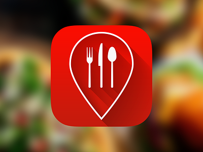 "eatHalal" Icon application eat food halal icon ios iphone locate pin restaurant search