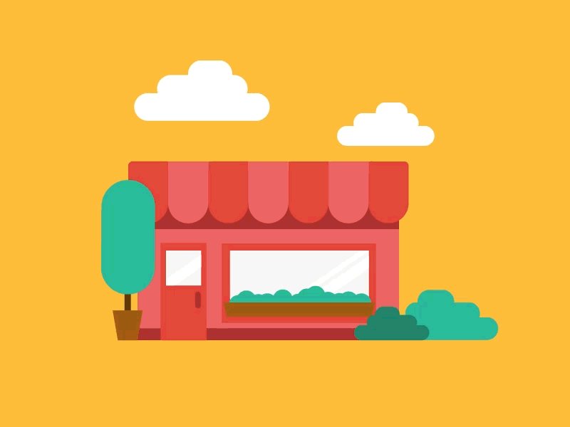 Let's travel further! animation car flat design house illustration motion design plane shop